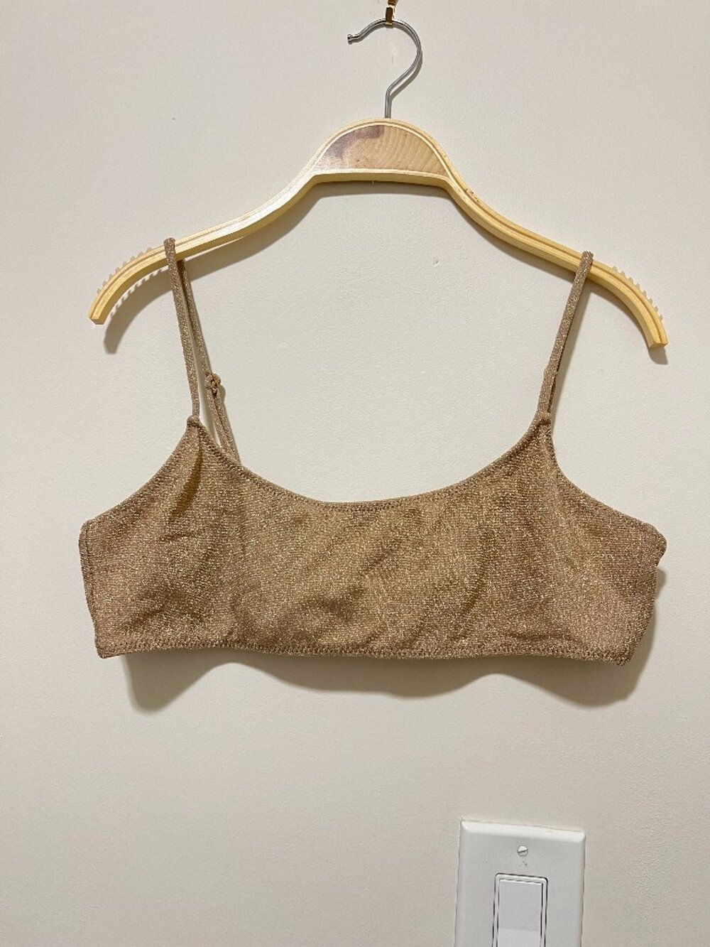 Pacsun gold bikini top